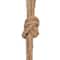 Hello Honey® 9.5" White Distressed Volcano Finish Hanging Stoneware Planter with Jute Rope Hanger